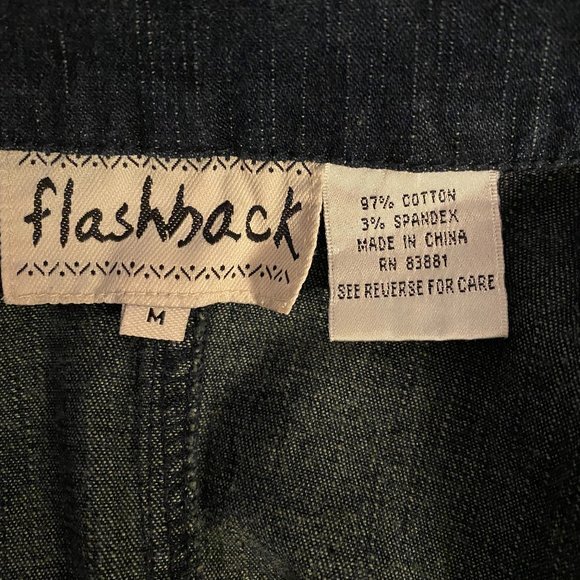 Flashback Womens Denim Blingy Shacket Size M - Picture 5 of 10